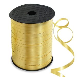500 yards curling ribbon-balloon ribbon-balloon string for art&craft decor,gift wrapping,ribbons and bows for christmas new year birthday gifts supplies (gold)