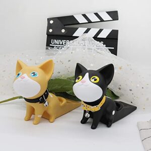 Door Stopper Decoration,Cute Cat Door Stop,Security Door Stopper Wedge 2 Piece