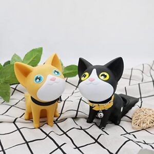 Door Stopper Decoration,Cute Cat Door Stop,Security Door Stopper Wedge 2 Piece