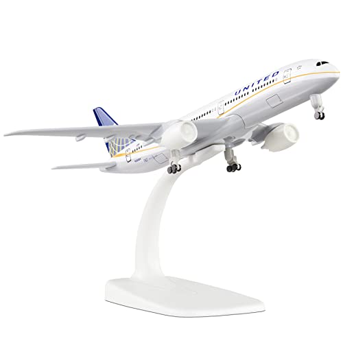 Busyflies 1:300 Scale United Airlines 787 Airplane Models Alloy Diecast Airplane Model