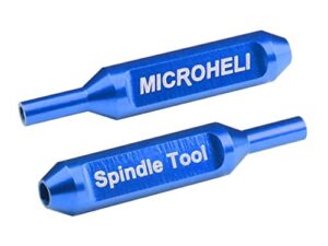 microheli aluminum spindle shaft tool set (blue) – blade nano cpx/cps / s2