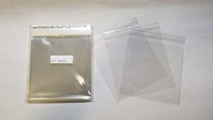 uniquepacking 100 pcs 7×7 clear resealable cello/cellophane bags good for bakery candle soap cookie
