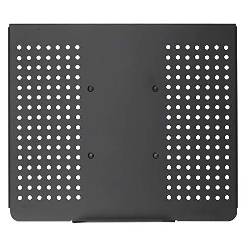 WALI Laptop Holder Tray for 1 Notebook up to 17 inch, Mount Compatible with VESA 100 mm, 22 lbs Capacity with Vented Cooling Platform Stand (MLP01)
