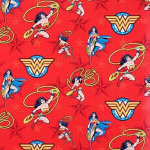 Hallmark Justice League Wrapping Paper Bundle with Cut Lines on Reverse (3 Rolls - 60 sq. ft. ttl) Wonder Woman, Batman, Superman, Flash, Green Lantern