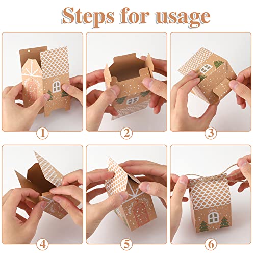 BESARME 40 Pieces Mini Party Favor Boxes Gift Bags, Small Gift Boxes Xmas Treats Party Favors (Europe Style)