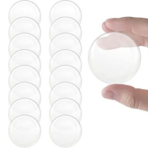 door stoppers wall protector, 16 packs transparent reusable soft rubber wall protector , shock absorbent headboard stoppers ( 1.57inch )