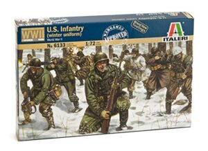italeri i6133 510006133 – 1:72 wwii united states infantry winter uniform, plastic construction kit