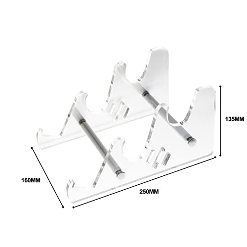 Mechanical Keyboard Storage Stand Display Keyboard Holder Transparent Acrylic Stand for Three Keyboard