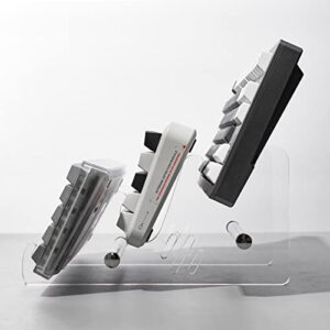 mechanical keyboard storage stand display keyboard holder transparent acrylic stand for three keyboard