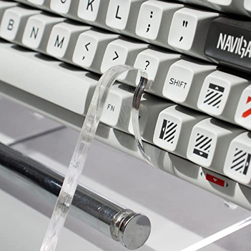 Mechanical Keyboard Storage Stand Display Keyboard Holder Transparent Acrylic Stand for Three Keyboard