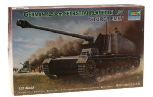 trumpeter 1/35 german 12.8cm tank destroyer l/61 sturer emil (tsm-350)