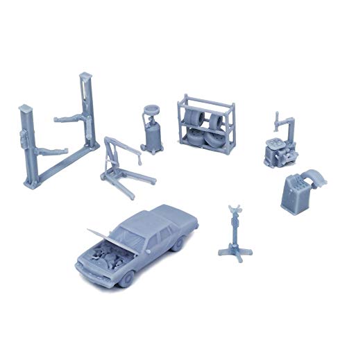 Outland Models Railway Scenery Car Maintenance Accessories Set 1:160 N Scale