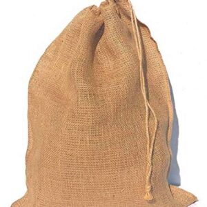 BAGTAK Burlap Bags with Drawstring 17 3/4" x 23" Burlap Sack (2 PACK) - Multi-Purpose Burlap - Gift Bags - Potato Bag - Storage Bag - Arts & Crafts - Ships from USA (2)