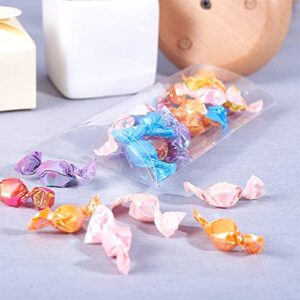 BENECREAT 30 Packs Clear Plastic Pillow Favor Box Candy Treat Gift Box for Wedding Party Packing Box, Over Size - 5.5x2.5x1