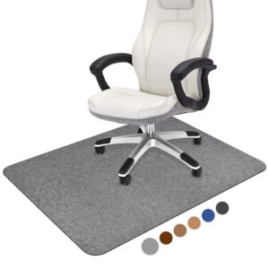 placoot office chair mat for hardwood floor, 55″x35″ computer chair mat, desk chair mat, large anti-slip floor protector for home office