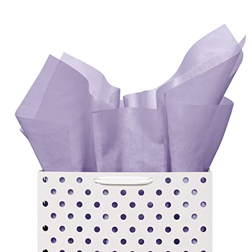 Lavender Tissue Paper for Gift Bags 120 Count of Acid Free Tissue Paper for Gift Tissue Paper for Crafts 15 Inch X 20 Inch Valentines Day Tissue Paper Lavender Colored Tissue Paper by Crown Display