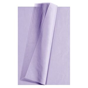 Lavender Tissue Paper for Gift Bags 120 Count of Acid Free Tissue Paper for Gift Tissue Paper for Crafts 15 Inch X 20 Inch Valentines Day Tissue Paper Lavender Colored Tissue Paper by Crown Display