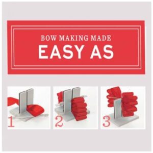 Bowdabra Designer Bow Maker Kit, Large Bundle with 100yd Gold Bow Wire for Creating Gift Bows, Swags, Decorations, Hair Bows, Party Favors, Corsages