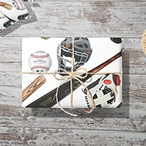 Baseball Gear Gift Wrap - 24"x10'