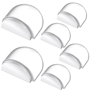 6 pieces floor door stopper no drill shower door stopper self adhesive door stoppers wall protectors acrylic door stoppers floor buffers wall buffers for protection of wall and furniture