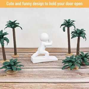 Cute Door Stopper, Buddy Decorative Door Stop, Protects Your Floors (White, 1 Pack)