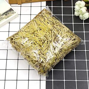 Glitter Crinkle Paper Shred Filler Filling for Package, Gold Glitter Raffia Paper Shredded Paper Filling Gift Basket Grass,Gold Crinkle Cut Paper Wrapping Paper For Gift Wrapping Filling Supplies