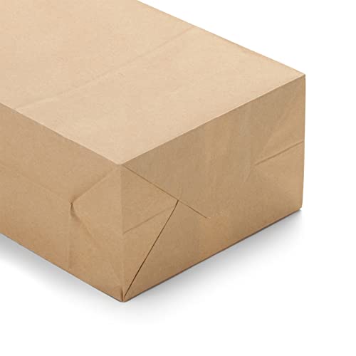 LOOKSGO 50 Pcs 3.5 * 2.2 * 7.1 Inches Brown Paper Bags Kraft Bags Party Favor Gift Wrapping Bags Bulk