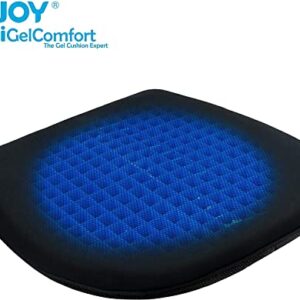 Sojoy Firm Coccyx Gel Seat Cushion- Orthopedic Memory Foam Chair Cushions for Home Kitchen Office Desk Car Truck Airplane (Black)