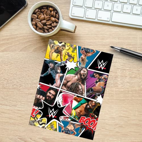 Official WWE Gift Wrap, 2 Sheets 2 Tags, Gift Wrap for Presents, Climate Pledge Friendly Gift Wrap, Officially Licensed Gift Wrap