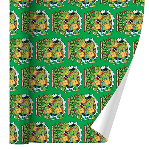 GRAPHICS & MORE Teenage Mutant Ninja Turtles Group Retro Gift Wrap Wrapping Paper Rolls