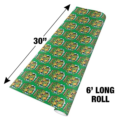 GRAPHICS & MORE Teenage Mutant Ninja Turtles Group Retro Gift Wrap Wrapping Paper Rolls