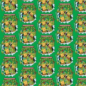 GRAPHICS & MORE Teenage Mutant Ninja Turtles Group Retro Gift Wrap Wrapping Paper Rolls