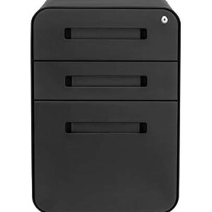 Laura Davidson Furniture Stockpile 3-Drawer File Cabinet, Commercial-Grade (Black)