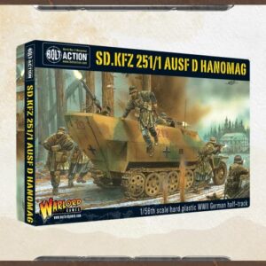 Wargames Delivered Bolt Action Tank War Sd.Kfz 251/1 Ausf D Hanomag, World War 2 Miniatures Game, 28mm Army Tank Model for Miniature Wargaming by Warlord Games