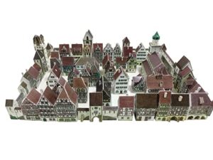 medieval town building 3d paper puzzle model building for adults 12″*9″ diy