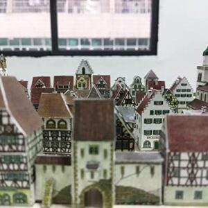 Medieval Town Building 3D Paper Puzzle Model Building for Adults 12"*9" DIY