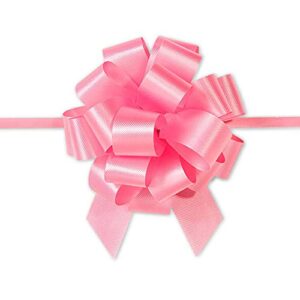 4″ light pink classic pull bow – 18 loops (1 bow)