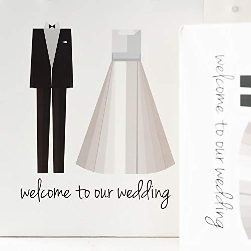 Crisky Welcome to Our Wedding Bags 25 pcs Welcome Wedding Bags for Hotel Guests, 10"X8"X4", Favor Bags