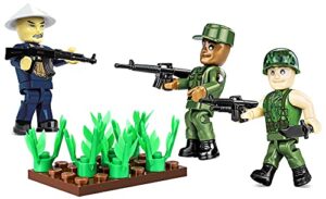 cobi historical collection: vietnam war figures,jungle camouflage