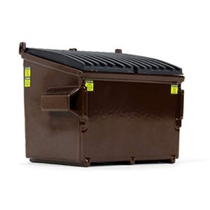 first gear. refuse trash bin brown 1/34 diecast model 90-0535