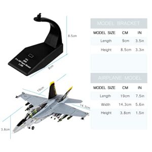 Busyflies Fighter Jet Model 1:100 F/A-18 Hornet Strike Fighter Attack Fighter Plane Model Diecast Military Model Airplane for Collection and Gift