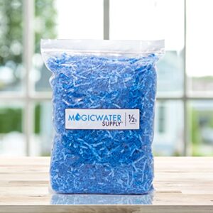 MagicWater Supply Crinkle Cut Paper Shred Filler (1/2 LB) for Gift Wrapping & Basket Filling - Sky Blue