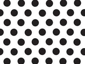 black and white polka dot tissue paper – 20 inch x 30 inch – 24 xl sheets premium paper made in usa
