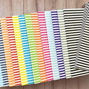 Flexicore Packaging | Black Stripe Gift Wrap Tissue Paper | Size: 15 Inch X 20 Inch | Count: 100 Sheets | Color: Black| DIY Craft, Art, Wrapping, Decorations
