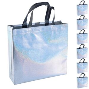 looksgo 6 pcs gift bags glossy reusable gift bag for party wedding