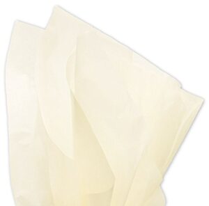 soft ivory birch tissue paper 20 inch x 30 inch – 48 sheet pack premium gift wrap tissue paper