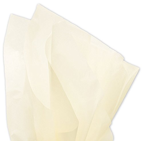 Soft Ivory Birch Tissue Paper 20 Inch X 30 Inch - 48 Sheet Pack Premium Gift wrap Tissue Paper