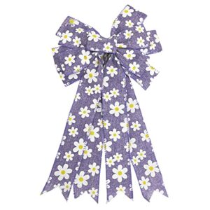 decorative seasonal bows & ribbons (purple daisy)