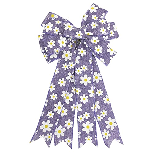 Decorative Seasonal Bows & Ribbons (Purple Daisy)