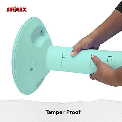 Storex Wiggle Stool – Active Flexible Seating for Classroom and Home Study, Adjustable 12-18 Inch Height, Teal (00306U01C)